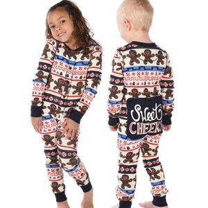 Gingerbread Print Kids Pajama Set